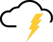 Cloud with thunder Checksite AI logo