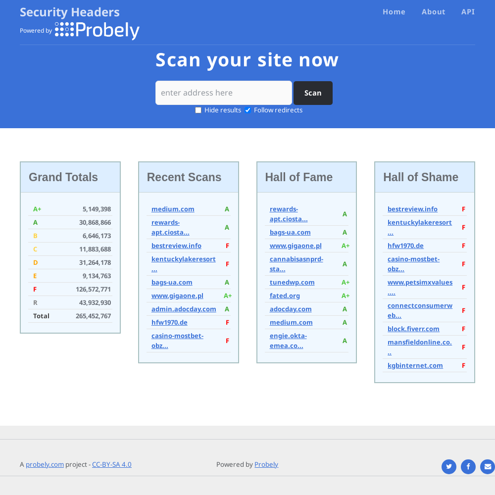 securityheaders.com
